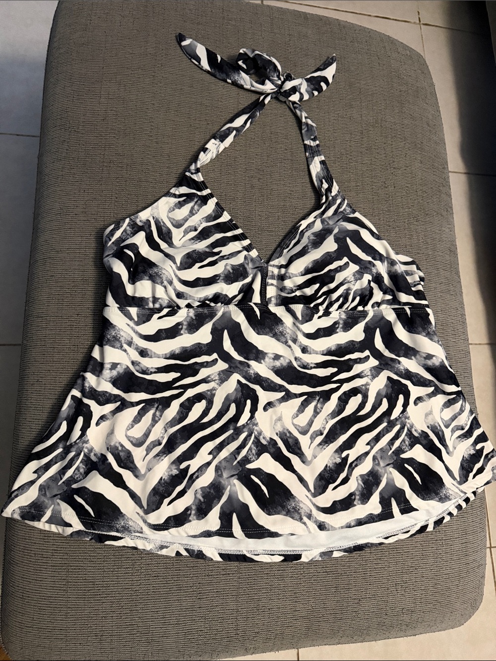 Catalina Zebra Halter Swim Camisole Size 2X 18W-20W